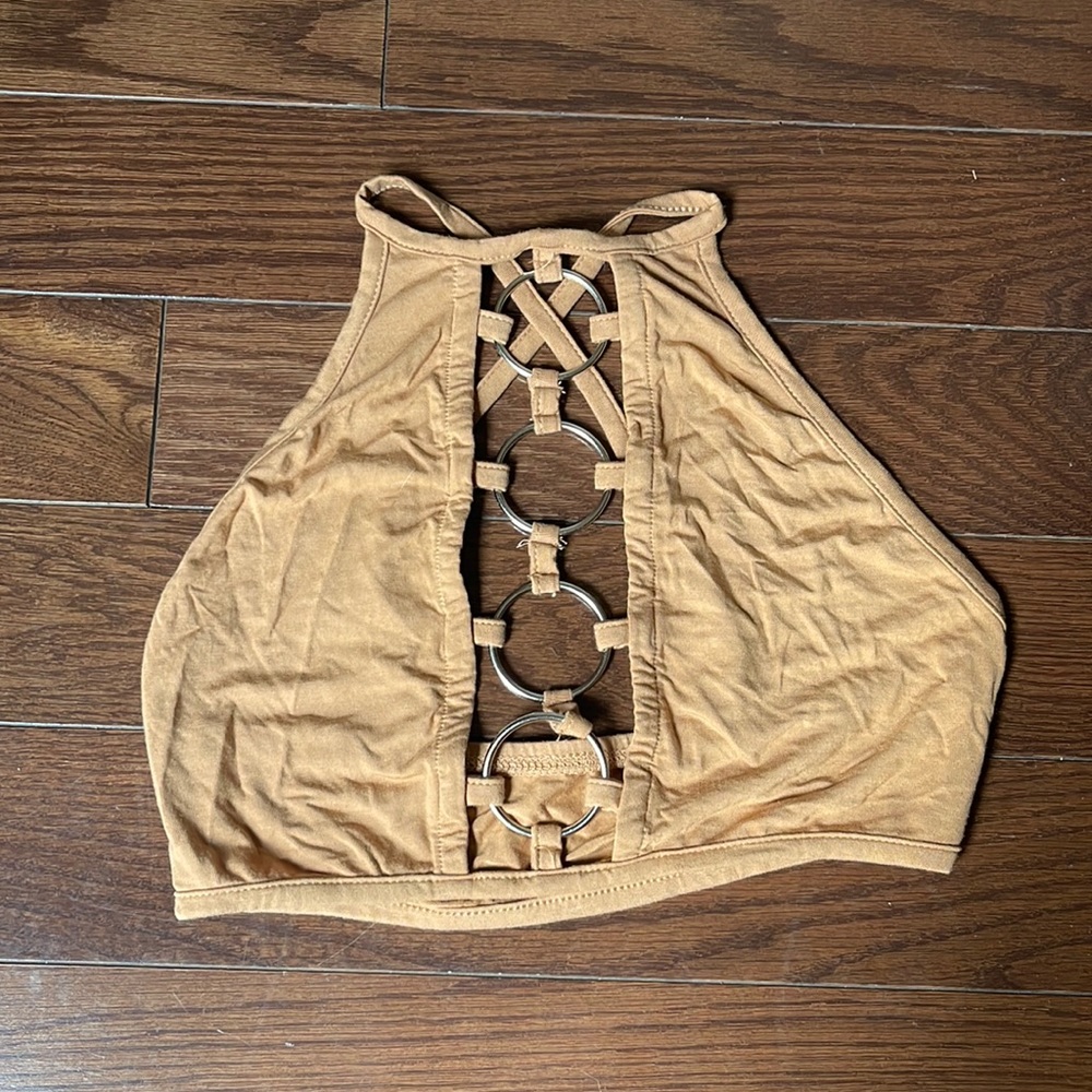 Ring Link Hollow Out Tank Top
